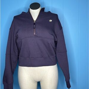 Peloton Purple and Gold Crop Hoodie Size Medium Never worn no tags